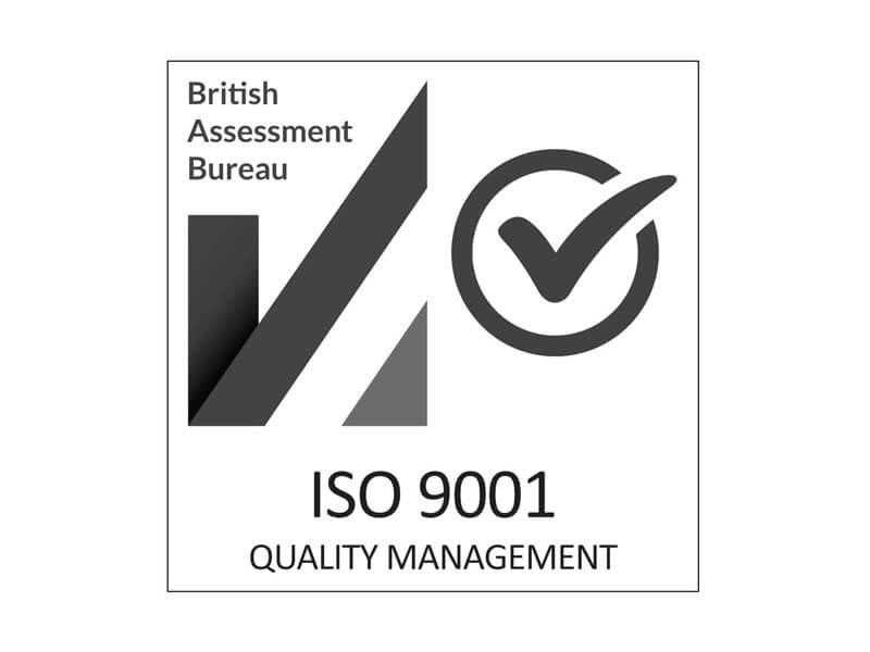 Vertec Accreditations ISO 9001 grey